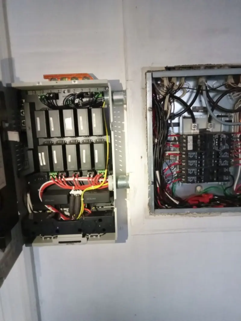 Electrical panel upgrade completed for Security Camera Wiring in La Palma